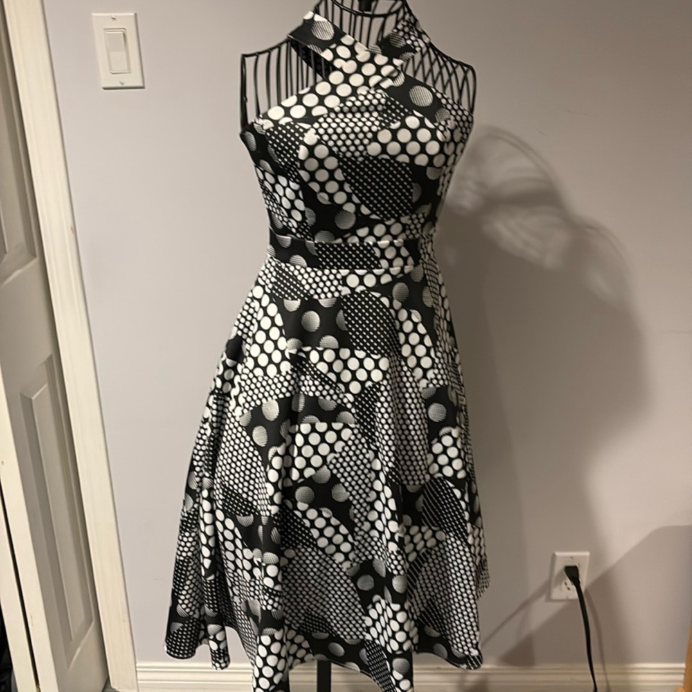 Black and white dress